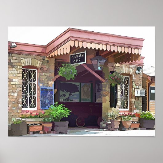 OUDE TREINSTATION POSTER (Voorkant)