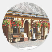 OUDE TREINSTATION RONDE STICKER (Voorkant)