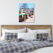 OUDE TREINSTATIONS CANVAS AFDRUK (Insitu (Slaapkamer))