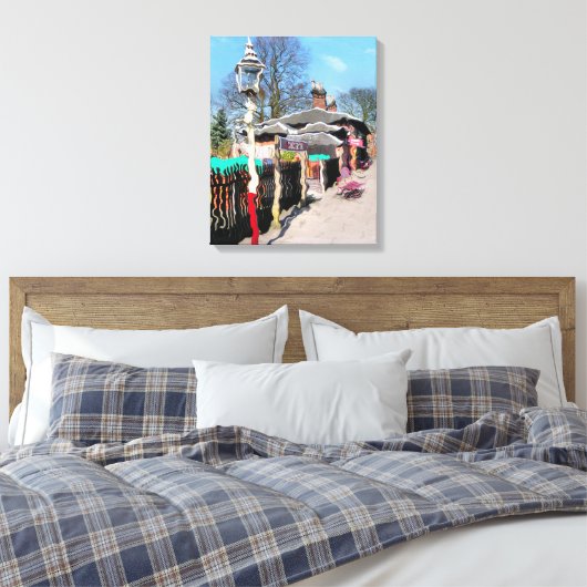 OUDE TREINSTATIONS CANVAS AFDRUK (Insitu (Slaapkamer))