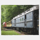 OUDE TREINWAGENS FLEECE DEKEN (Voorkant (Horizontaal))