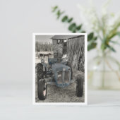 oude trekker briefkaart (Staand voorkant)