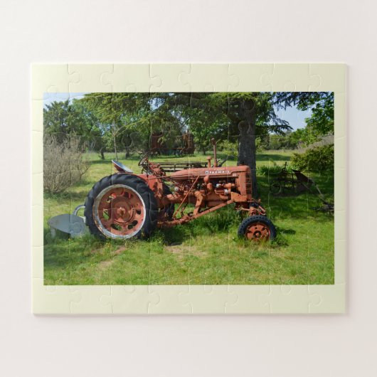 Oude trekker in Frankrijk Legpuzzel (Horizontaal)