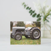 Oude trekker in herfst briefkaart (Staand voorkant)