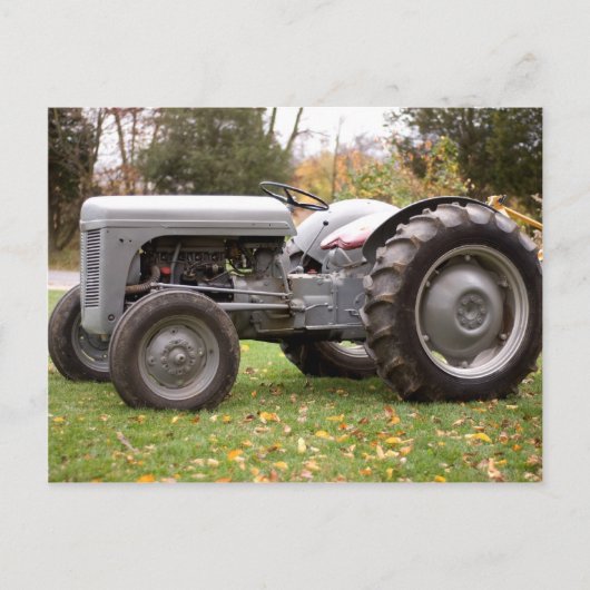 Oude trekker in herfst briefkaart (Voorkant)