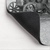 Oude trekker uit het verleden muismat (Hoek)