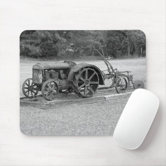 Oude trekker uit het verleden muismat (Met muis)