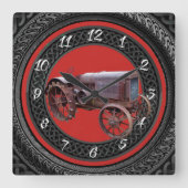 OUDE TREKKER VIERKANTE KLOK (Voorkant)