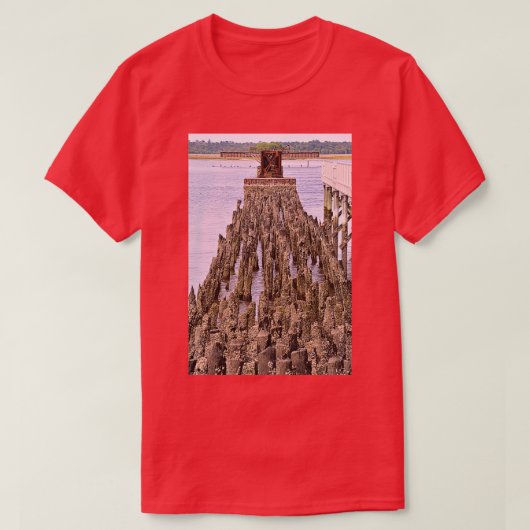 Oude trestlussen van de spoorwegen t-shirt (Design voorkant)