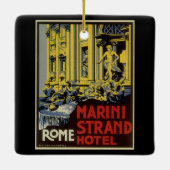 Oude Trevi-fontein, Marini Strand Hotel, Rome Keramisch Ornament (Achterkant)