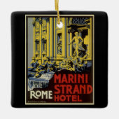 Oude Trevi-fontein, Marini Strand Hotel, Rome Keramisch Ornament (Voorkant)