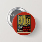 Oude Trevi-fontein, Marini Strand Hotel, Rome Ronde Button 5,7 Cm (Voorkant /achterkant)