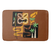 Oude Tribale Rituelen: Man met Vuur en Speren Badmat (Voorkant)