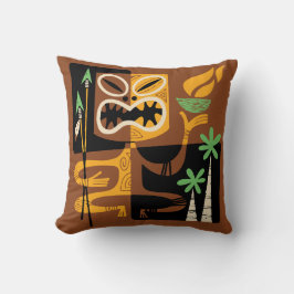 Oude Tribale Rituelen: Man met Vuur en Speren Kussen