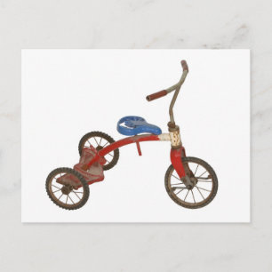 Oude trifiets briefkaart