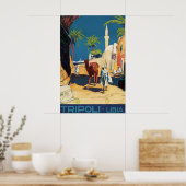 Oude Tripoli Libië Reisposter Print, Kameel Poster (Keuken)