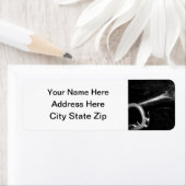 Oude trompet etiket (Insitu)