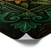 Oude Tropische Luipaard Poster (Hoek)