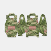 Oude Tropische Palm Botanische Aquarel Groen Bedankdoosjes (Uitgevouwen)