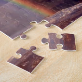 Oude trouwe Gyser Yellowstone. Legpuzzel (Zijkant)