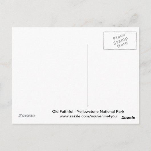 Oude Trouwe in Winter Briefkaart (Achterkant)