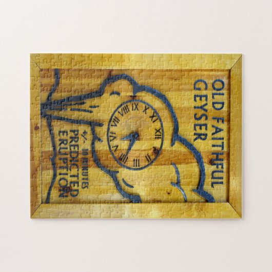 Oude trouwe klok. legpuzzel (Horizontaal)