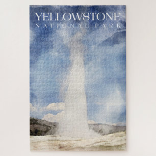 Oude trouwe puzzel, Yellowstone 20 "x30" puzzel