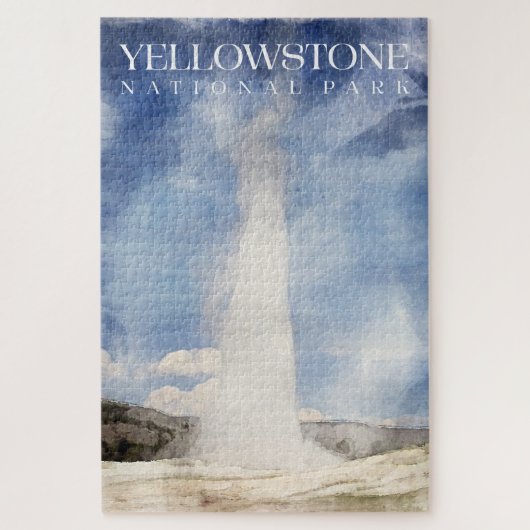 Oude trouwe puzzel, Yellowstone 20 "x30" puzzel (Verticaal)