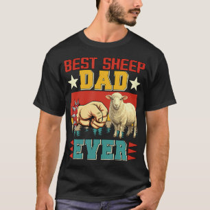 Oude trouwe schapen eigenaar grappige vader ooit V T-shirt