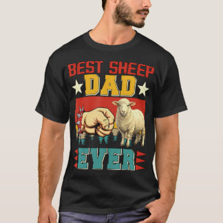 Oude trouwe schapen eigenaar grappige vader ooit V T-shirt