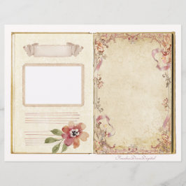 Oude trouwrommel journaal scrapbook pagina 7 & 8