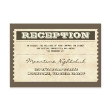 Oude trouwticket receptie ontwerp antiek