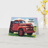 Oude Truck Art Afstuderen Kaart Keep On Truckin (Gele Bloem)