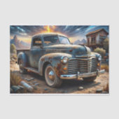 Oude Truck Decoupage Tissuepapier (Voorkant)