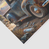 Oude Truck Decoupage Tissuepapier (Detail)
