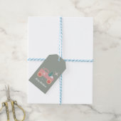 Oude Truck Groovy Kerst Koekjes    Cadeaulabel (Met Touw)
