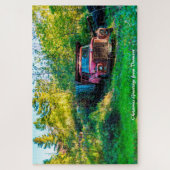 Oude Truck Vermont. Kerstgroeten Jigs Legpuzzel (Verticaal)