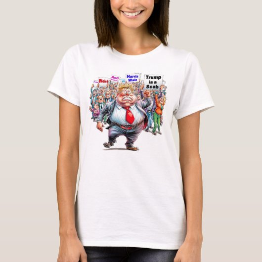 Oude Trump is een rare anti-vrouw Scab Felon T-shirt (Voorkant)
