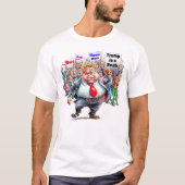 Oude Trump is een rare anti-vrouw Scab Felon T-shirt (Voorkant)