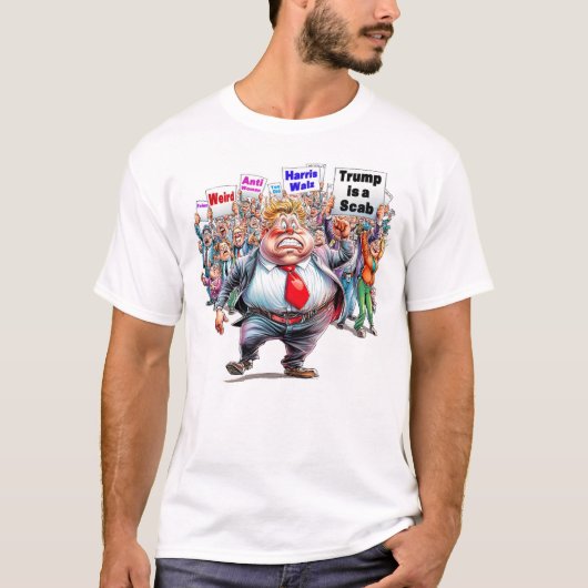 Oude Trump is een rare anti-vrouw Scab Felon T-shirt (Voorkant)