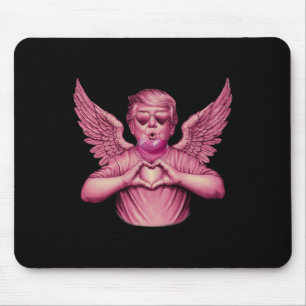 Oude Trump Valentijn Roze Bubble Gum Hart Grappig Muismat