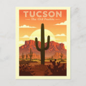 Oude Tucson Briefkaart (Voorkant)