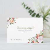 Oude Tuin Bloemen Bedankkaart Kaart (Staand voorkant)