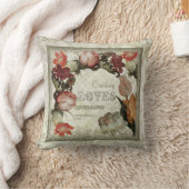 Oude Tuin  Bloemen Tulp Roos Hellebore Kussen (Deken)