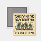 Oude tuinmannen magneet (Voorkant / Achterkant)