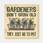 Oude tuinmannen magneet (Voorkant)