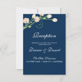 Oude tuinrozen op blauw - Ontvankaart Kaart