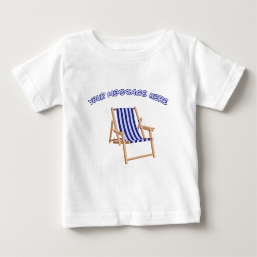 Oude Tuinstoel Met Eigen Tekst Zomer Grafiek (Voorkant)