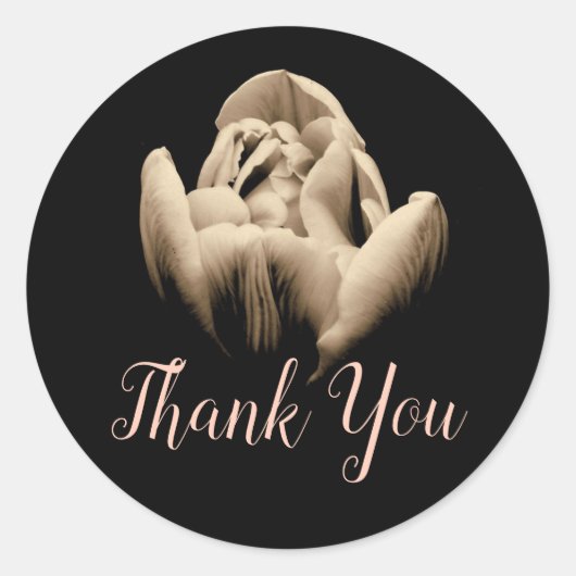 Oude Tulp Gepersonaliseerde Sticker (Voorkant)