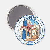 Oude Tunesië Tunesië Magneet (Voorkant / Achterkant)
